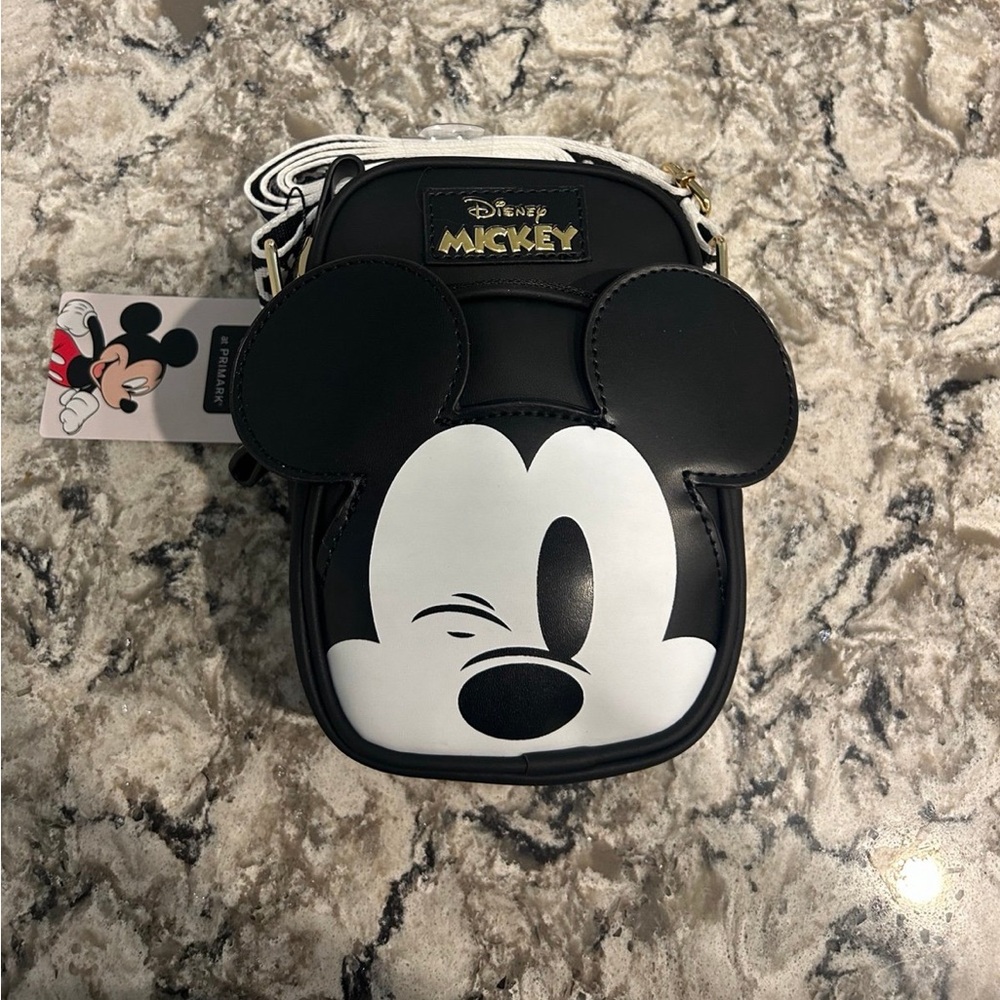 Primark Disney Mickey Mouse Black and White Crossbody Bag